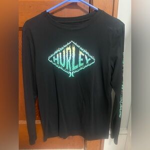 Youth large black Hurley long sleeve tshirt